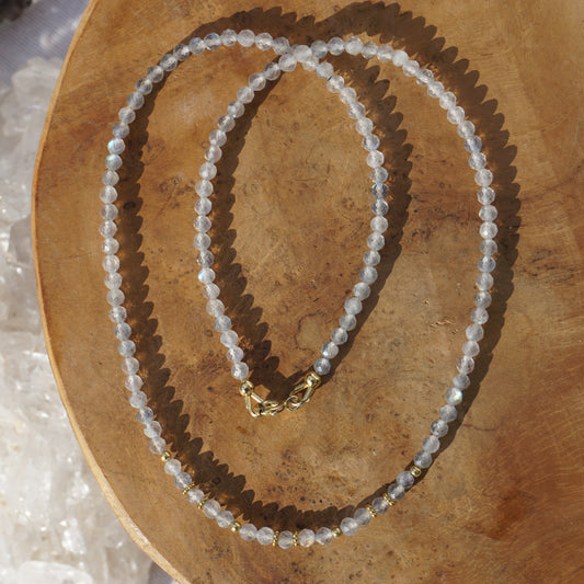 Kette Labradorit | Gold