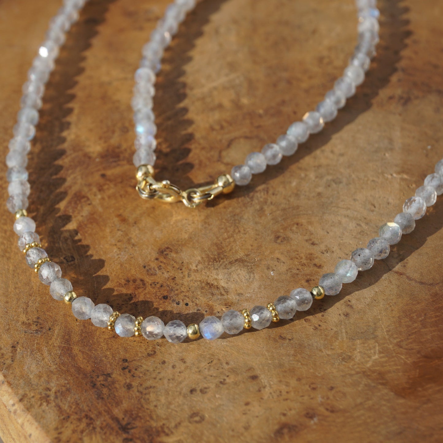Kette Labradorit | Gold