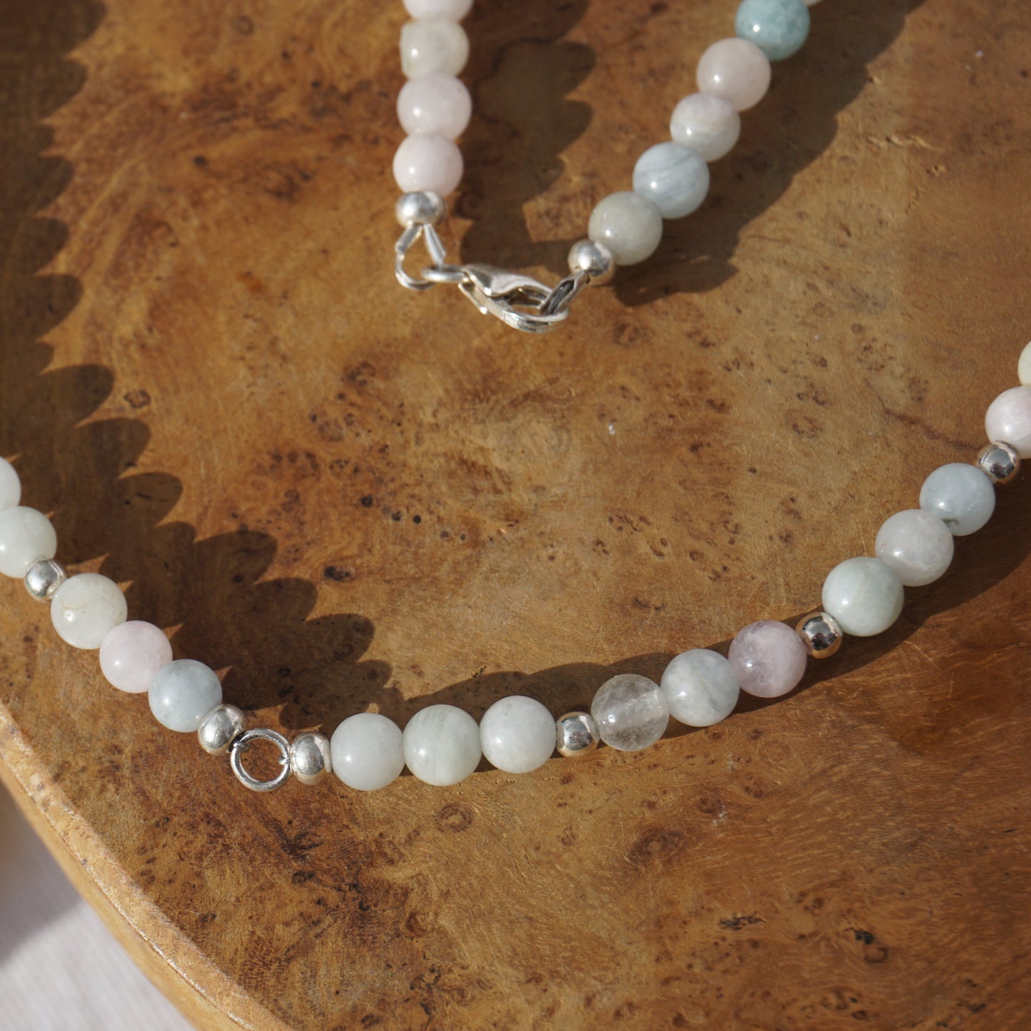 Kette Morganit | Silber | Charmring