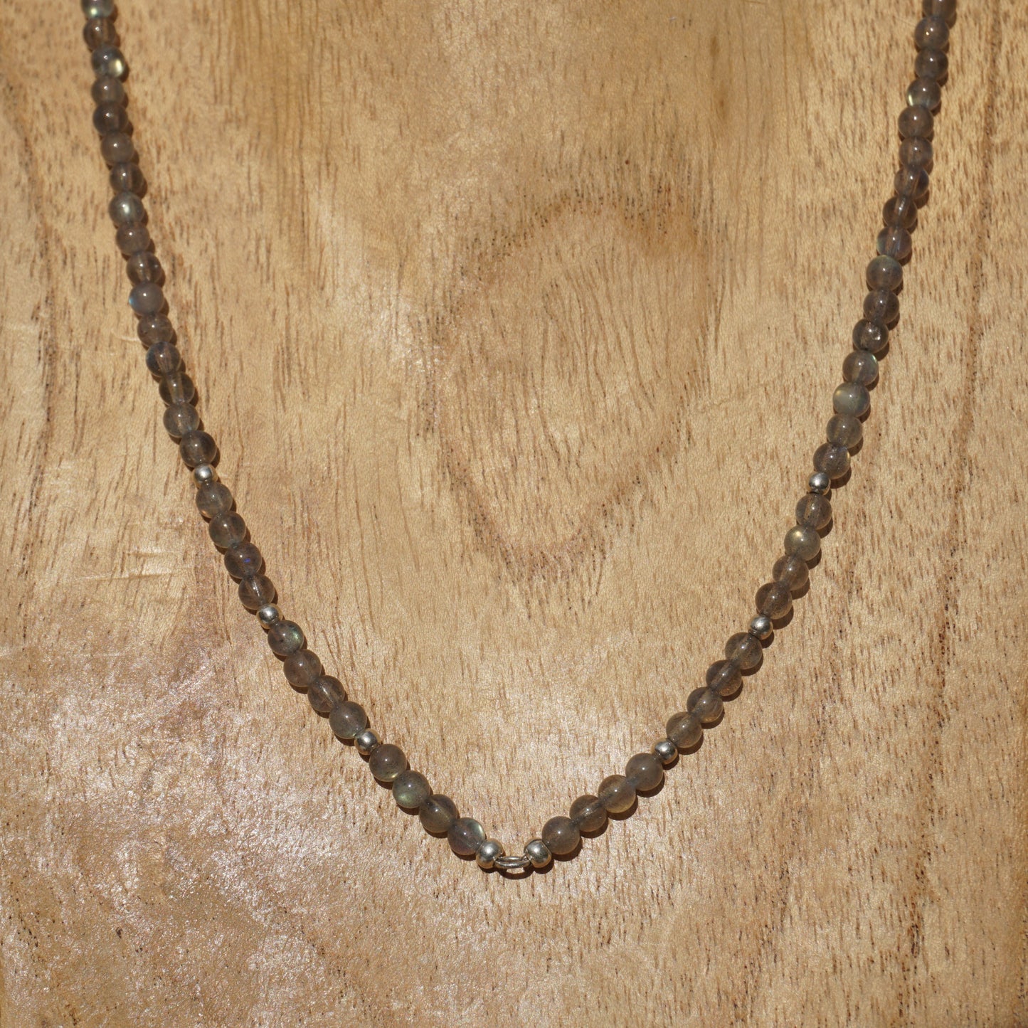 Kette Labradorit | Silber | Charmring