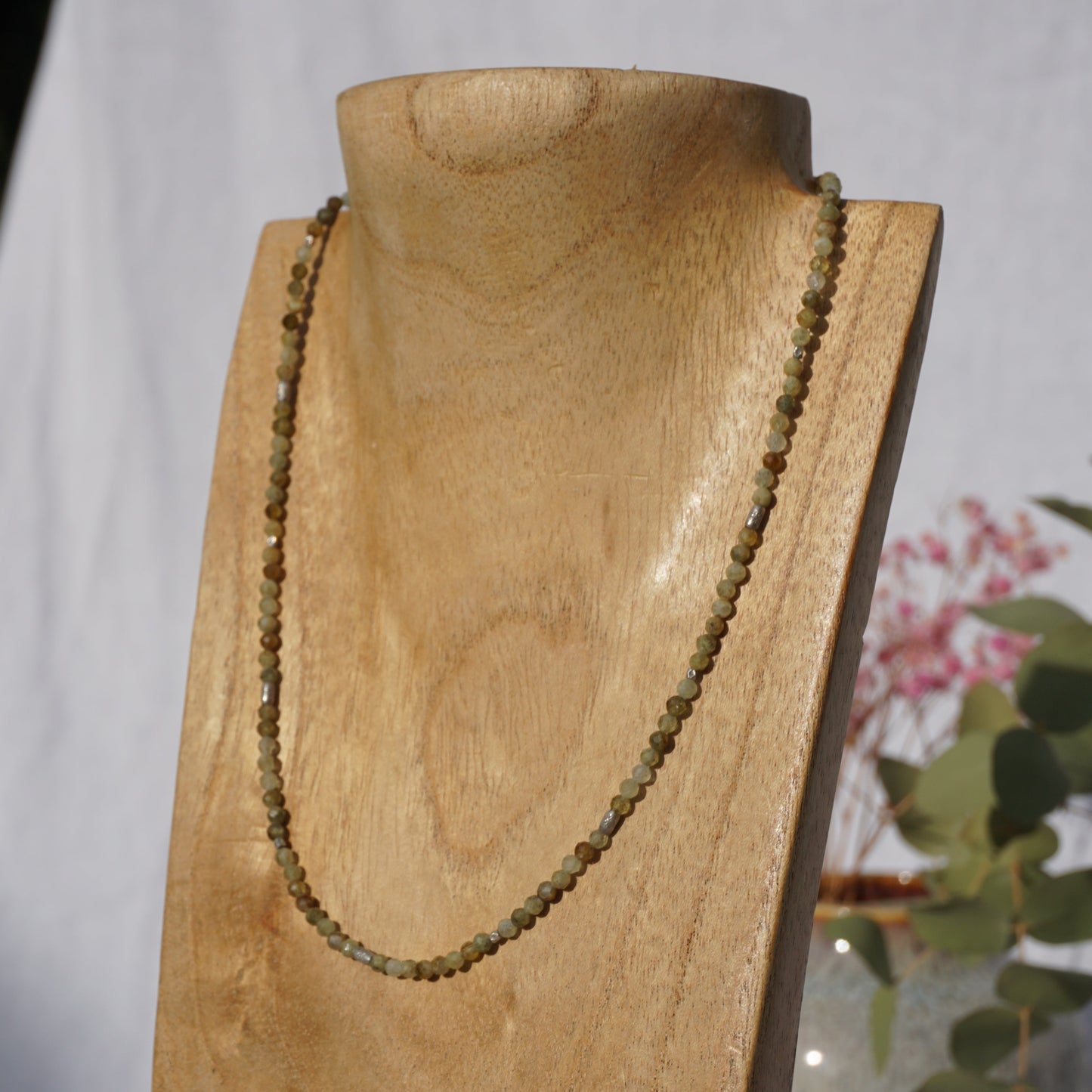 Kette Grüner Granat | Silber