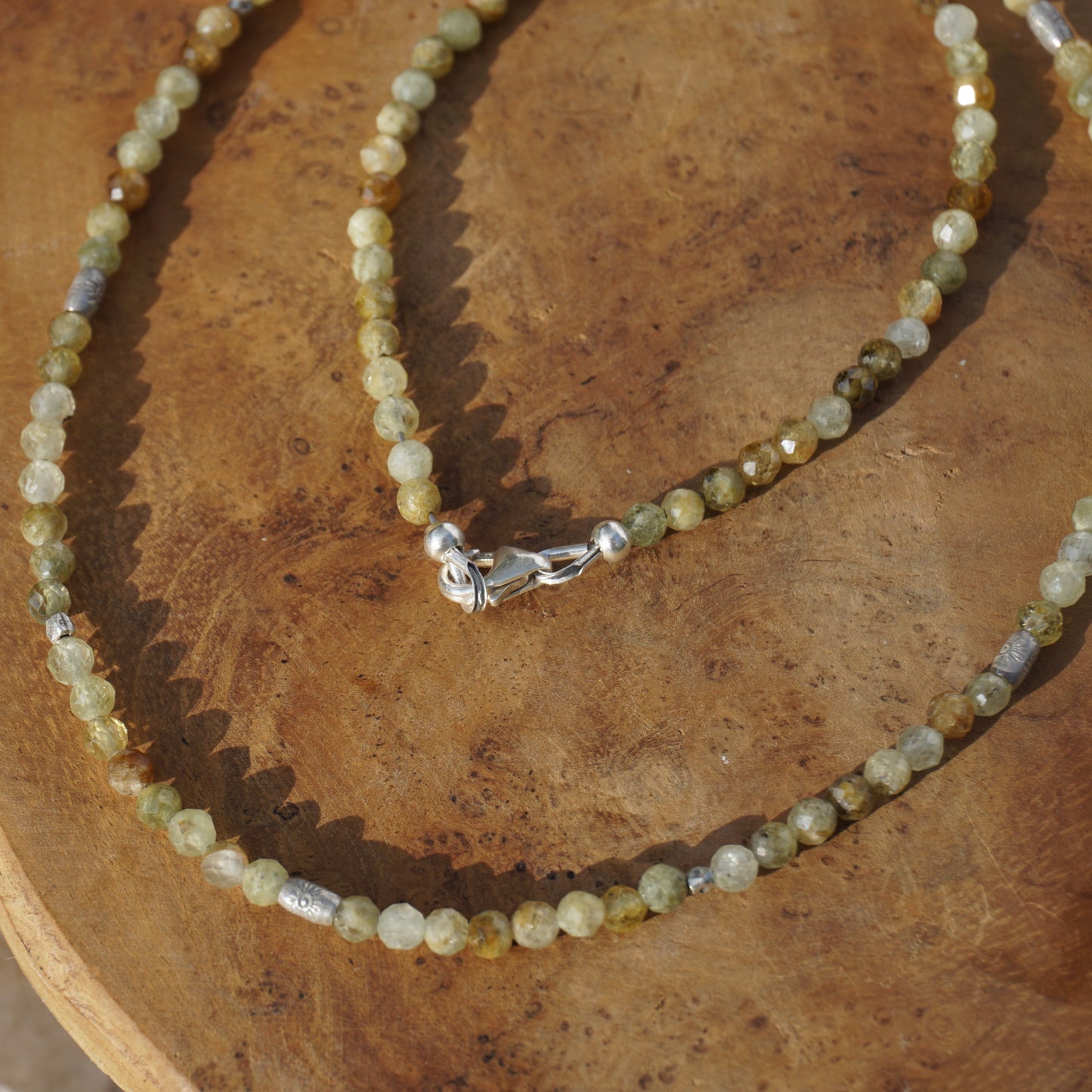 Kette Grüner Granat | Silber