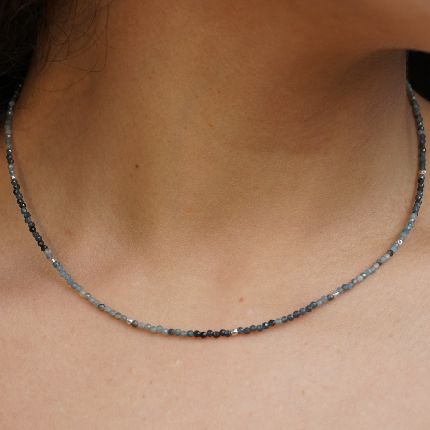 Kette Blauer Turmalin | Silber