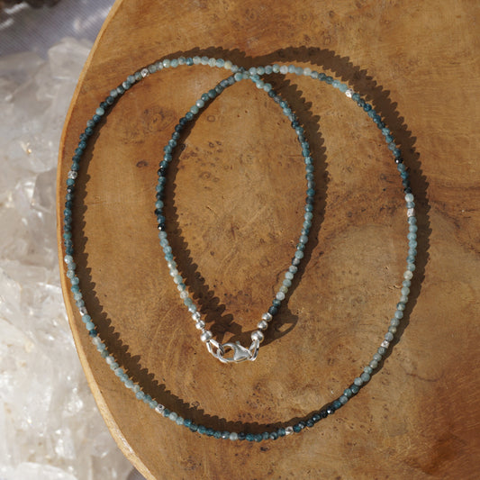 Kette Blauer Turmalin | Silber