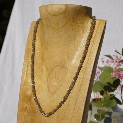 Kette Labradorit | Silber | Charmring