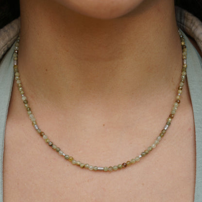 Kette Grüner Granat | Silber