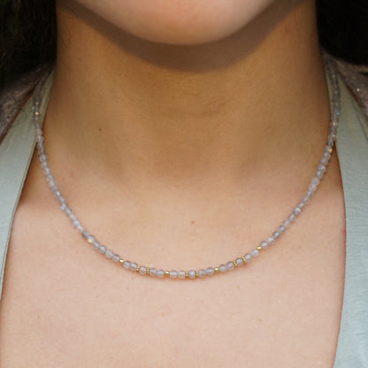 Kette Labradorit | Gold