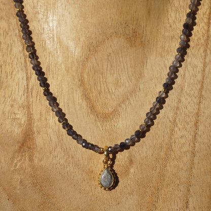 Kette Iolith | Gold | Anhänger Iolith